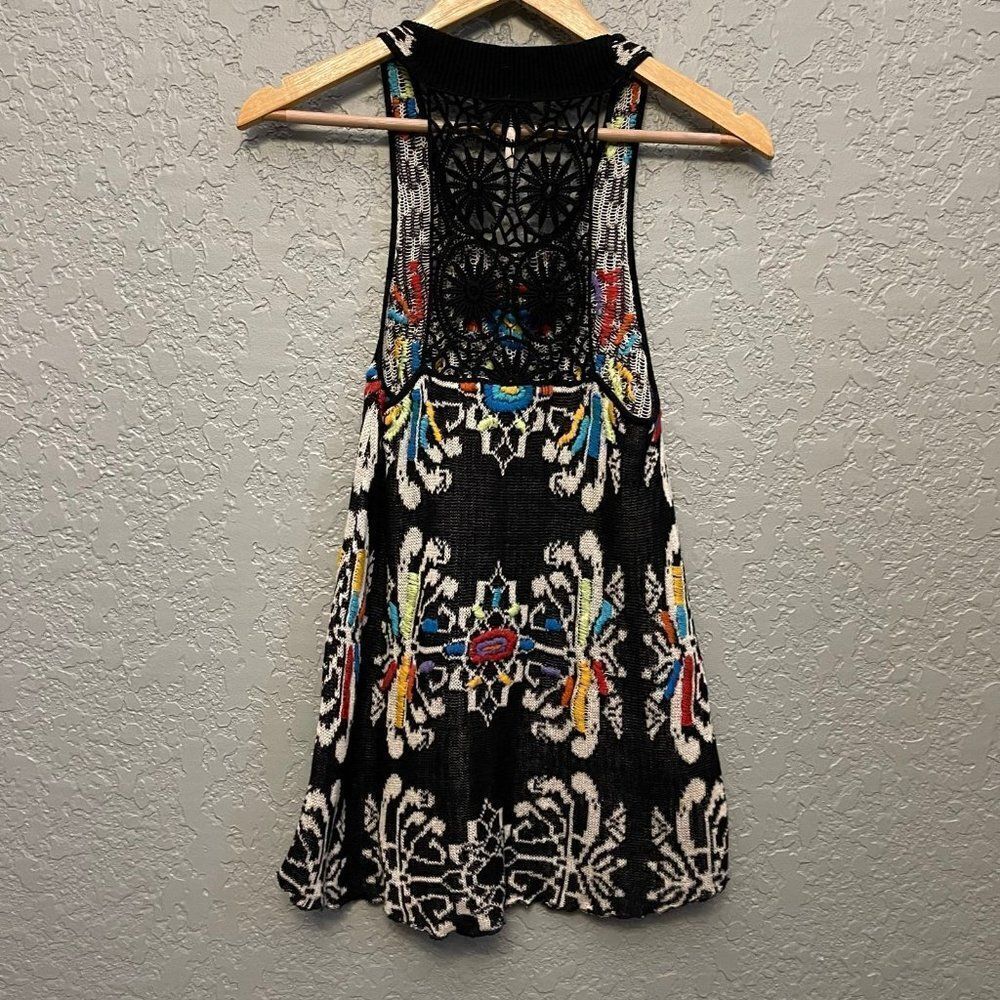 Free People Flower Power Tunic Black - Picture 4 of 10